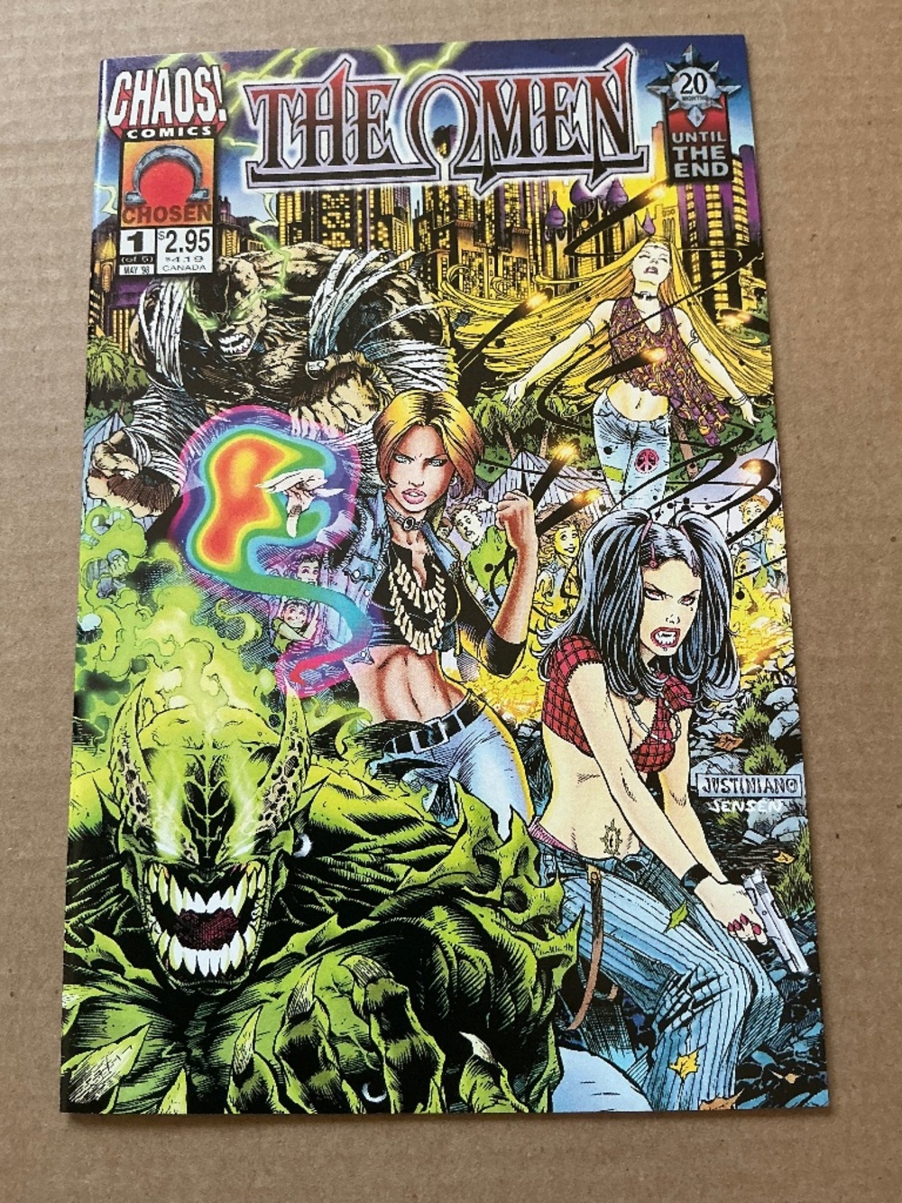 Chaos Comics The Omen Issue #1 1998 Variant Cover 1F